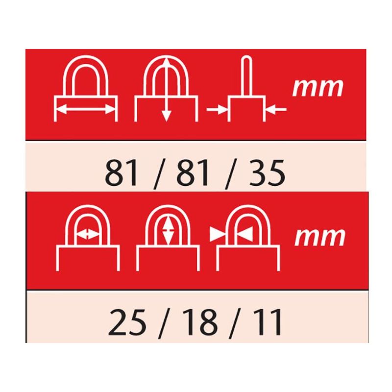 Abus Mechanical 20/80mm Diskus® Plus Padlock Carded ABUS Mechanical - RockBottom Northampton 