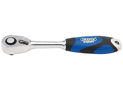 Draper Soft Grip Reversible Ratchet, 1/4" Sq. Dr., 72 Tooth 26502 Draper - Town Tools 