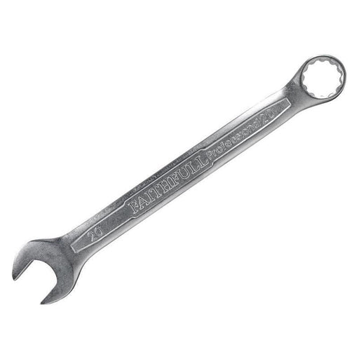 Faithfull Combination Spanner CV Satin Finish 20mm Faithfull - RockBottom Northampton