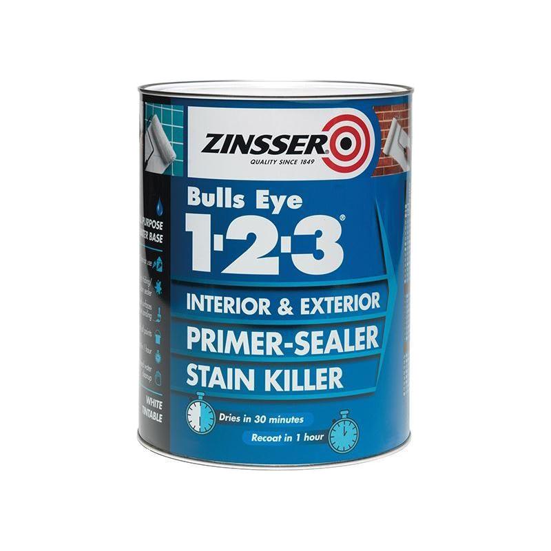 Zinsser Bulls Eye® 1-2-3 Primer & Sealer Paint 500ml Zinsser - RockBottom Northampton