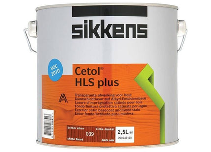 Sikkens Cetol HLS Plus Translucent Woodstain Dark Oak 2.5 litre Sikkens - RockBottom Nothampton