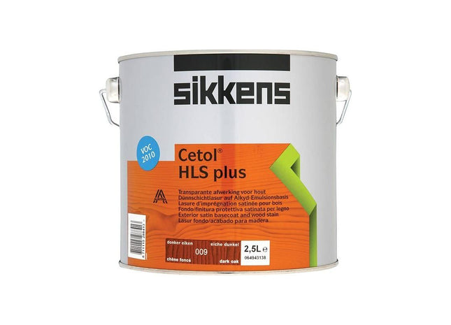 Sikkens Cetol HLS Plus Translucent Woodstain Dark Oak 2.5 litre Sikkens - RockBottom Nothampton