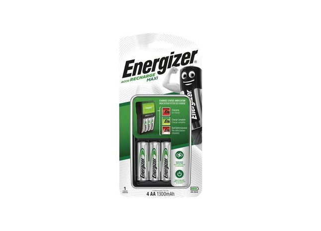 Energizer® Maxi Charger plus 4 x AA 1300 mAh Batteries Energizer® - RockBottom Northamptin