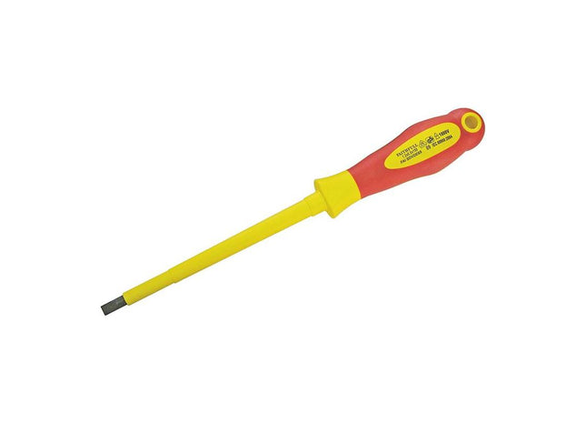 Faithfull VDE Soft Grip Screwdriver Parallel Slotted Tip 6.5 x 150mm Faithfull - RockBottom Northampton