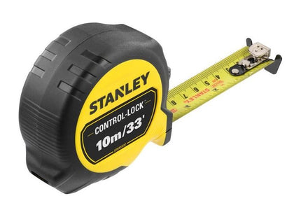 Stanley® Hand Tools CONTROL-LOCK™ Pocket Tape 10m/33ft (Width 25mm) STANLEY® Hand Tools - RockBottom Nothampton