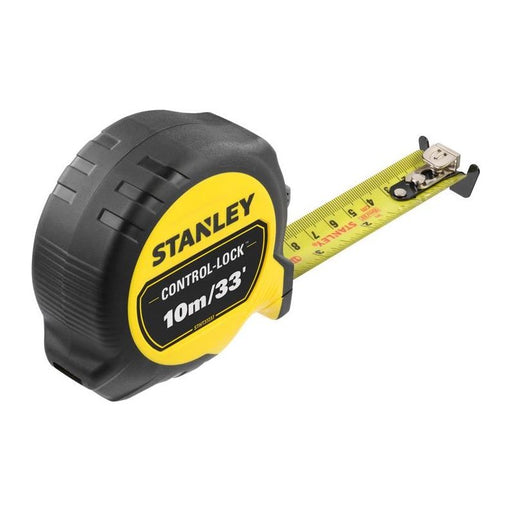 Stanley® Hand Tools CONTROL-LOCK™ Pocket Tape 10m/33ft (Width 25mm) STANLEY® Hand Tools - RockBottom Nothampton