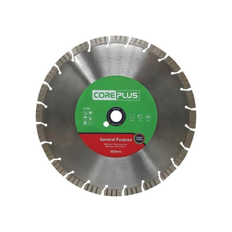 Coreplus GP350 General-Purpose Hybrid Turbo Diamond Blade 350mm CorePlus - RockBottom Northampton