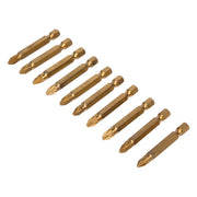 Bluespot Tools Titanium Coated Screwdriver Bits PZ2 x 50mm (Pack 10) BlueSpot Tools - RockBottom Northampton