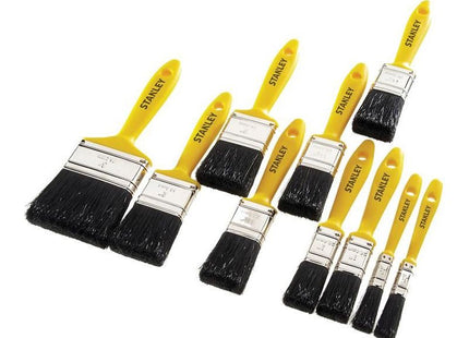 Stanley® Hand Tools Hobby Paint Brush Set of 10 12(2) 25(2) 38(3) 50(2) & 75mm STANLEY® Hand Tools - RockBottom Nothampton