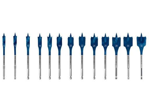 Bosch Powertool Accessories EXPERT Self Cut Speed Spade Drill Bit Set, 13 Piece Bosch Powertool Accessories - RockBottom Northampton