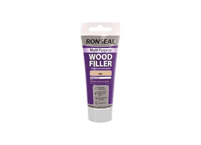 Ronseal Multipurpose Wood Filler Tube Oak 325g Ronseal - RockBottom Nothampton
