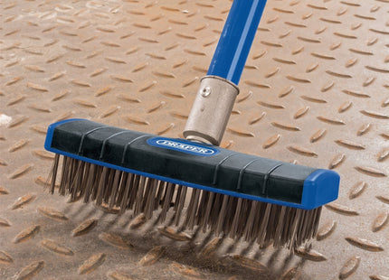 Draper Stainless Steel Bristle Scrub Brush, 180mm 17189 Draper - Town Tools 