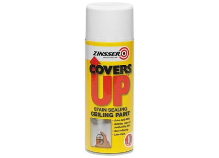 Zinsser CoversUp™ Aerosol White 400ml Zinsser - RockBottom Northampton