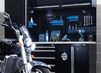 Draper BUNKER Modular Storage Combo with Stainless Steel Worktop (11 Piece) Draper - Town Tools 