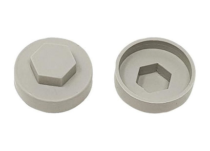 Forgefix TechFast Cover Cap Goosewing Grey 16mm (Pack 100) ForgeFix - RockBottom Northampton