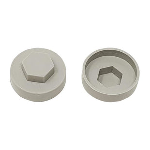 Forgefix TechFast Cover Cap Goosewing Grey 16mm (Pack 100) ForgeFix - RockBottom Northampton