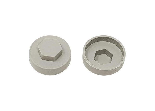Forgefix TechFast Cover Cap Goosewing Grey 16mm (Pack 100) ForgeFix - RockBottom Northampton