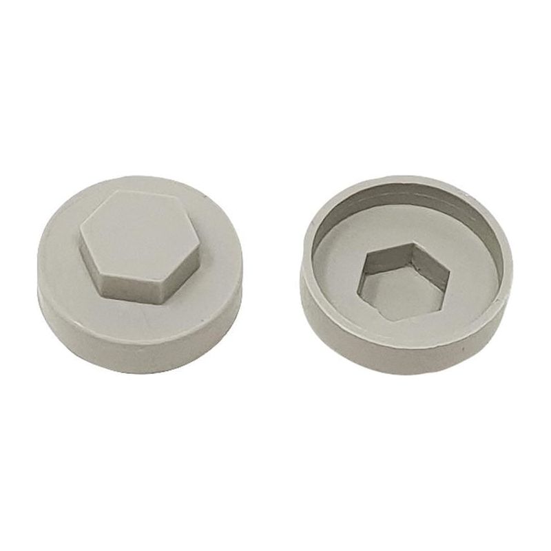 Forgefix TechFast Cover Cap Goosewing Grey 16mm (Pack 100) ForgeFix - RockBottom Northampton