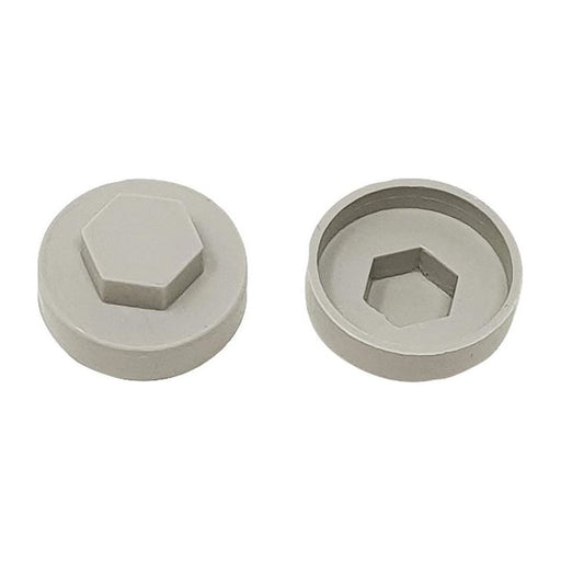 Forgefix TechFast Cover Cap Goosewing Grey 16mm (Pack 100) ForgeFix - RockBottom Northampton