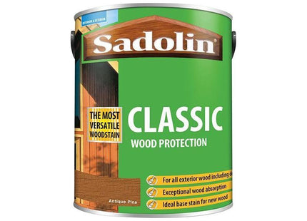 Sadolin Classic Wood Protection Antique Pine 5 litre Sadolin - RockBottom Nothampton
