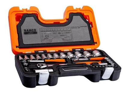 Bahco S560 1/4 & 1/2in Drive Socket Set, 56 Piece Bahco - RockBottom Northampton