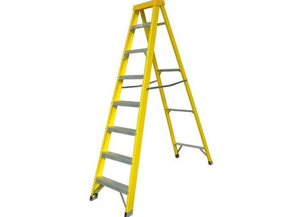 Zarges Fibreglass Swingback Steps Open, 2.71m Closed 2.98m 10 Rungs Zarges - RockBottom Northampton