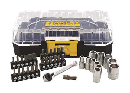 Stanley® Hand Tools FatMax® PRO-STACK™ 1/4in Socket & Bit Set, 37 Piece STANLEY® Hand Tools - RockBottom Nothampton