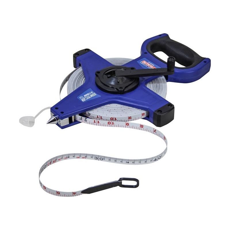 Faithfull Fast Rewind Open Long Tape 50m/165ft (Width 13mm) Faithfull - RockBottom Northampton