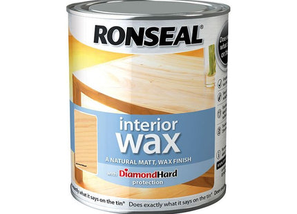 Ronseal Interior Wax Almond Wood 750ml Ronseal - RockBottom Nothampton