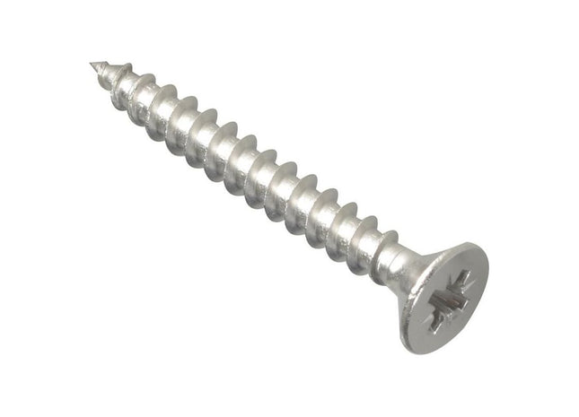 Forgefix Multi-Purpose Pozi Compatible Screw CSK ST S/Steel 5.0 x 40mm Box 200 ForgeFix - RockBottom Northampton