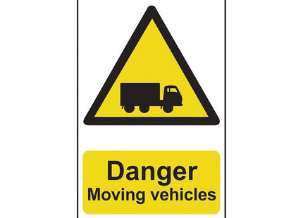 Scan Danger Moving Vehicles - PVC Sign 400 x 600mm Scan - RockBottom Nothampton