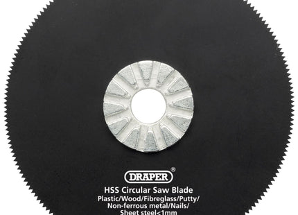 Draper HSS Circular Saw Blade, 88mm Diameter, 18tpi 26074 Draper - Town Tools 