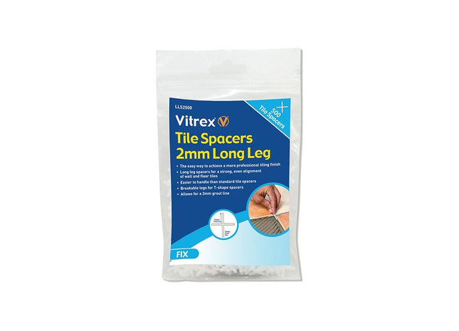 Vitrex Long Leg Spacer 2mm (Pack 500) Vitrex - RockBottom Northampton