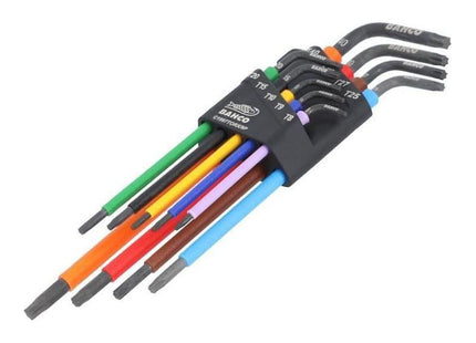 Bahco C1997TORX/9P Long TORX® Coloured L-Key Set, 9 Piece Bahco - RockBottom Northampton