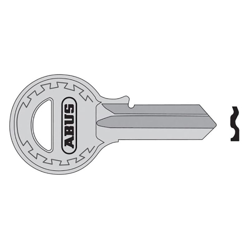 Abus Mechanical T84/40 40mm Left Hand Key Blank 08682 ABUS Mechanical - RockBottom Northampton 