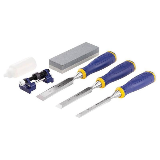 Irwin® Marples® MS500 ProTouch™ All-Purpose Chisel Set, 3 Piece + Sharpening Kit IRWIN® Marples® - RockBottom Northampton