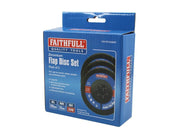 Faithfull Zirconia Abrasive Jumbo Flap Disc 125 x 22mm 40 Grit (3 Pack) Faithfull - RockBottom Northampton