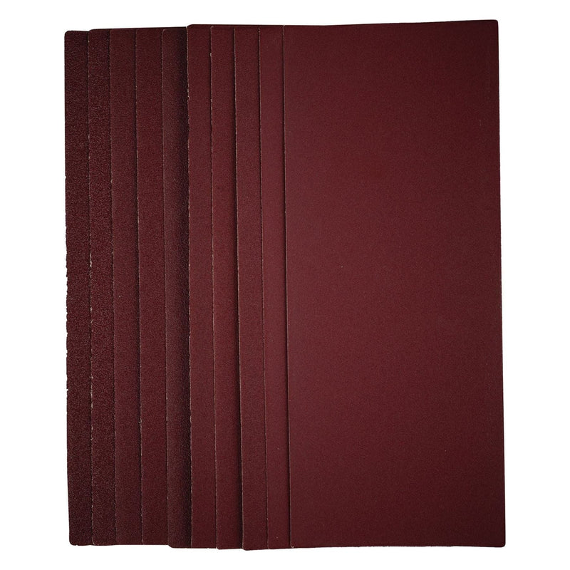 Draper 1/2 Sanding Sheets, 115 x 280mm, Assorted Grit (Pack of 10) 57373 Draper - Town Tools 