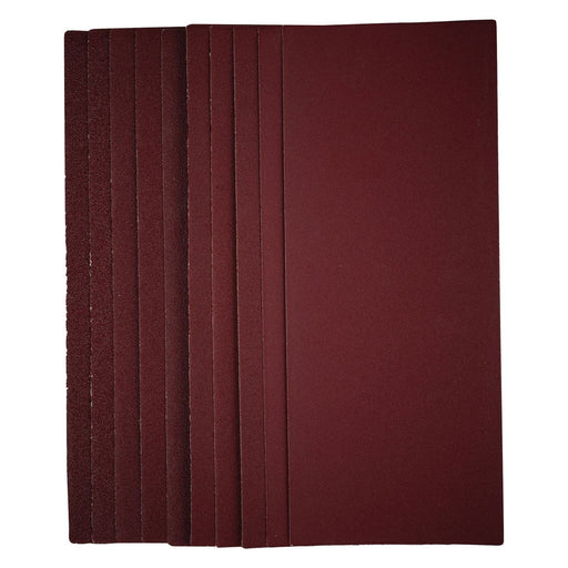 Draper 1/2 Sanding Sheets, 115 x 280mm, Assorted Grit (Pack of 10) 57373 Draper - Town Tools 