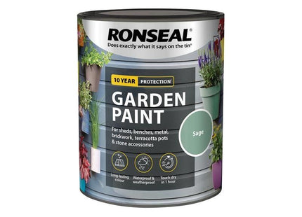 Ronseal Garden Paint Sage 750ml Ronseal - RockBottom Nothampton