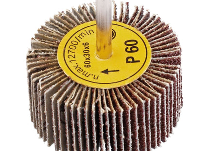 Draper Abrasive Flap Wheel, 60 x 30mm, 60 Grit 76465 Draper - Town Tools 