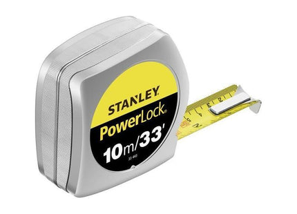 Stanley® Hand Tools PowerLock® Classic Pocket Tape 10m/33ft (Width 25mm) STANLEY® Hand Tools - RockBottom Nothampton