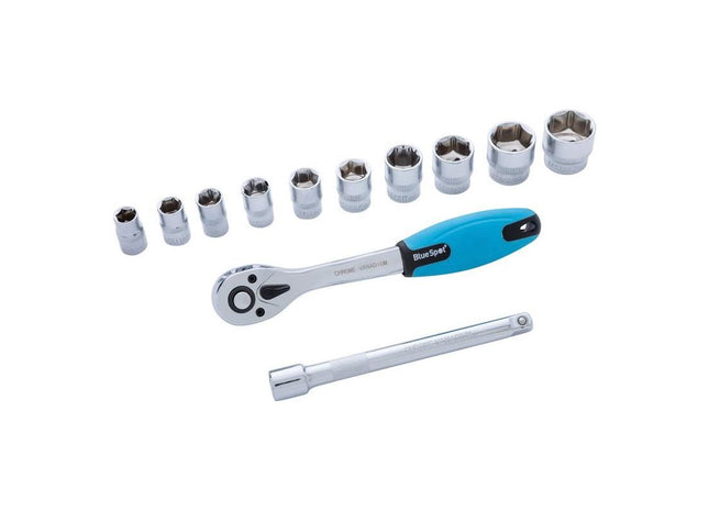 Bluespot Tools 3/8in Drive Socket Set of 12 BlueSpot Tools - RockBottom Northampton