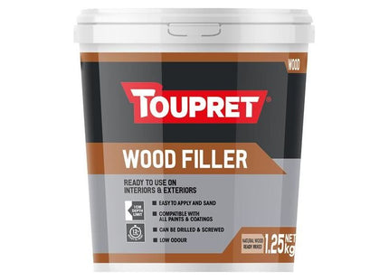 Toupret Wood Filler Natural Wood 1.25kg Toupret - RockBottom Northampton
