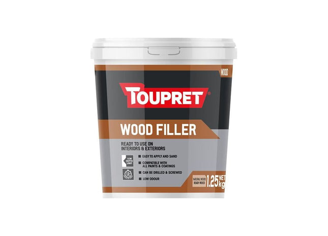Toupret Wood Filler Natural Wood 1.25kg Toupret - RockBottom Northampton
