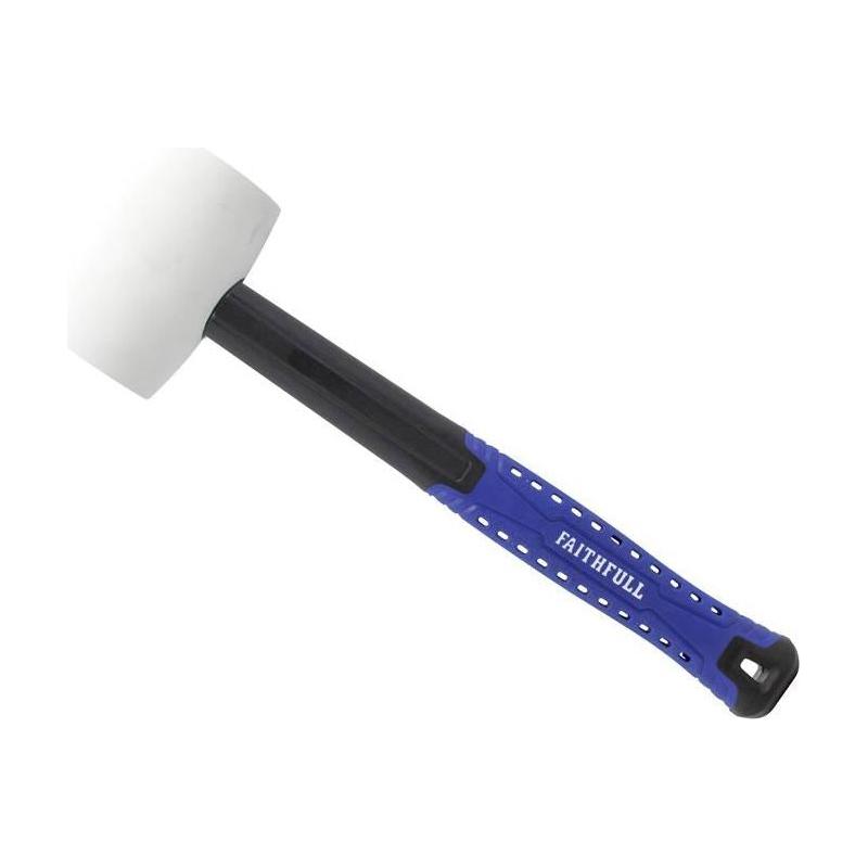 Faithfull White Fibreglass Mallet 16oz Faithfull - RockBottom Northampton