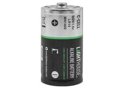 Lighthouse C LR14 Alkaline Batteries 6200 mAh (Pack 2) Lighthouse - RockBottom Northampton