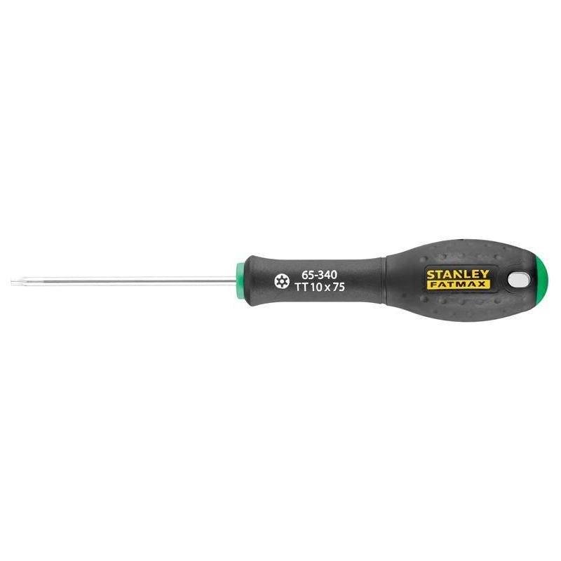 Stanley® Hand Tools FatMax® Screwdriver Tamper-proof TORX Tip TTX10 x 75mm STANLEY® Hand Tools - RockBottom Nothampton