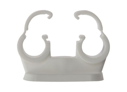 Forgefix Pipe Clip Double Cliplock 15mm Box 50 ForgeFix - RockBottom Northampton