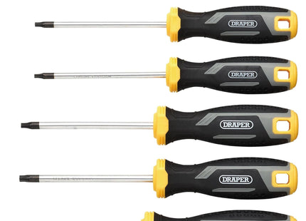 Draper Draper TX-STAR Tamperproof Soft Grip Screwdriver Set (6 Piece) Draper - Town Tools